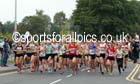 Start of the senior womens Northern 4 Stage Road Relay, Warrington. Photo: David T. Hewitson/Sports for All Pics